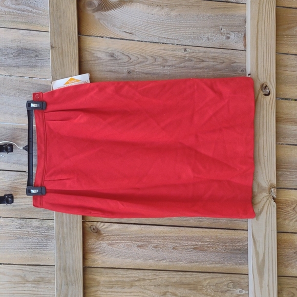 🏵️ Pendleton Vintage Red Wool Pencil Skirt NWT - Picture 1 of 7